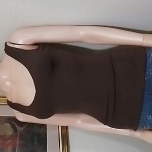 Cache Brown Tank bust lined EUC xSmall